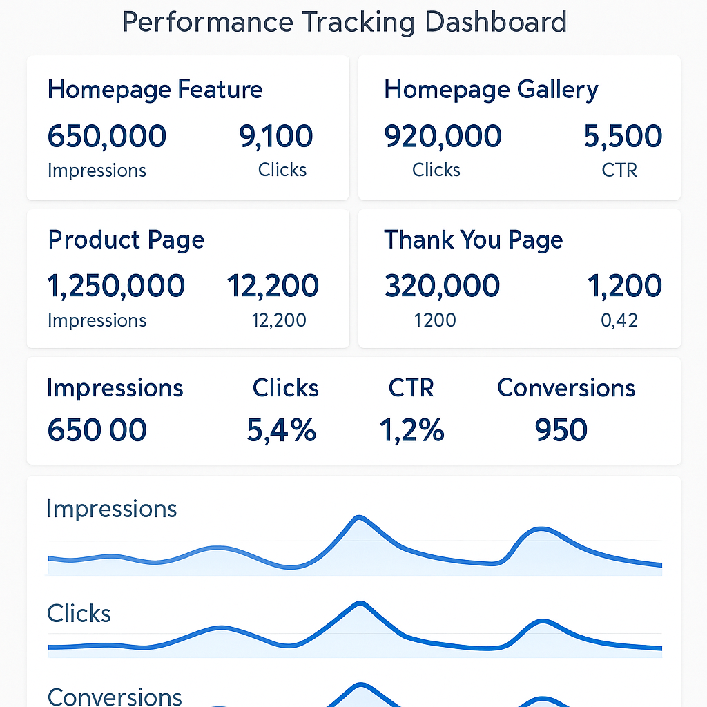 Performance tracking dashboard