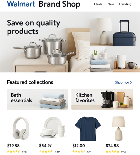 Walmart Brand Shop Example